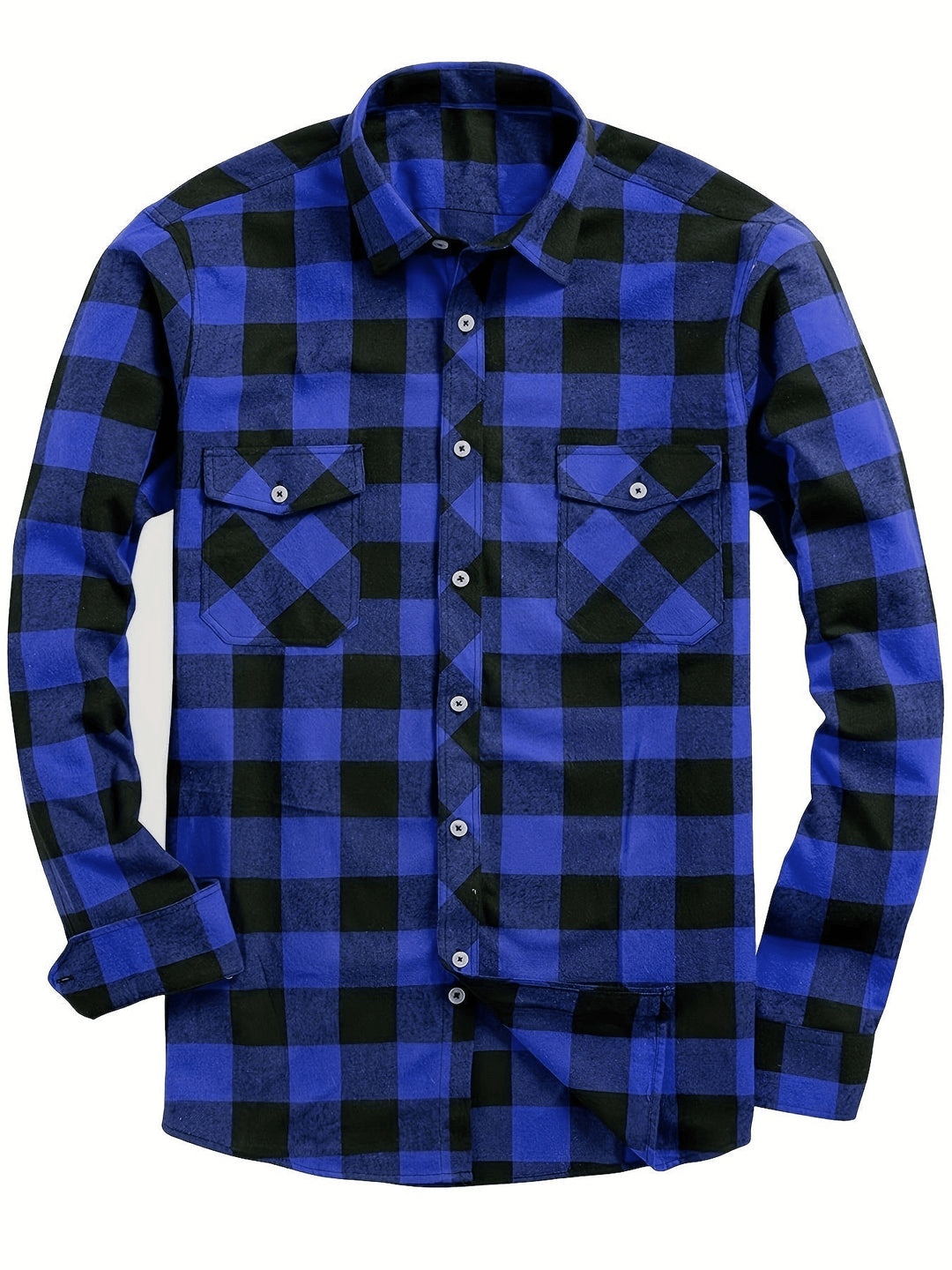Velina Moda | Casual Men's Shirt with Lumberjack Print