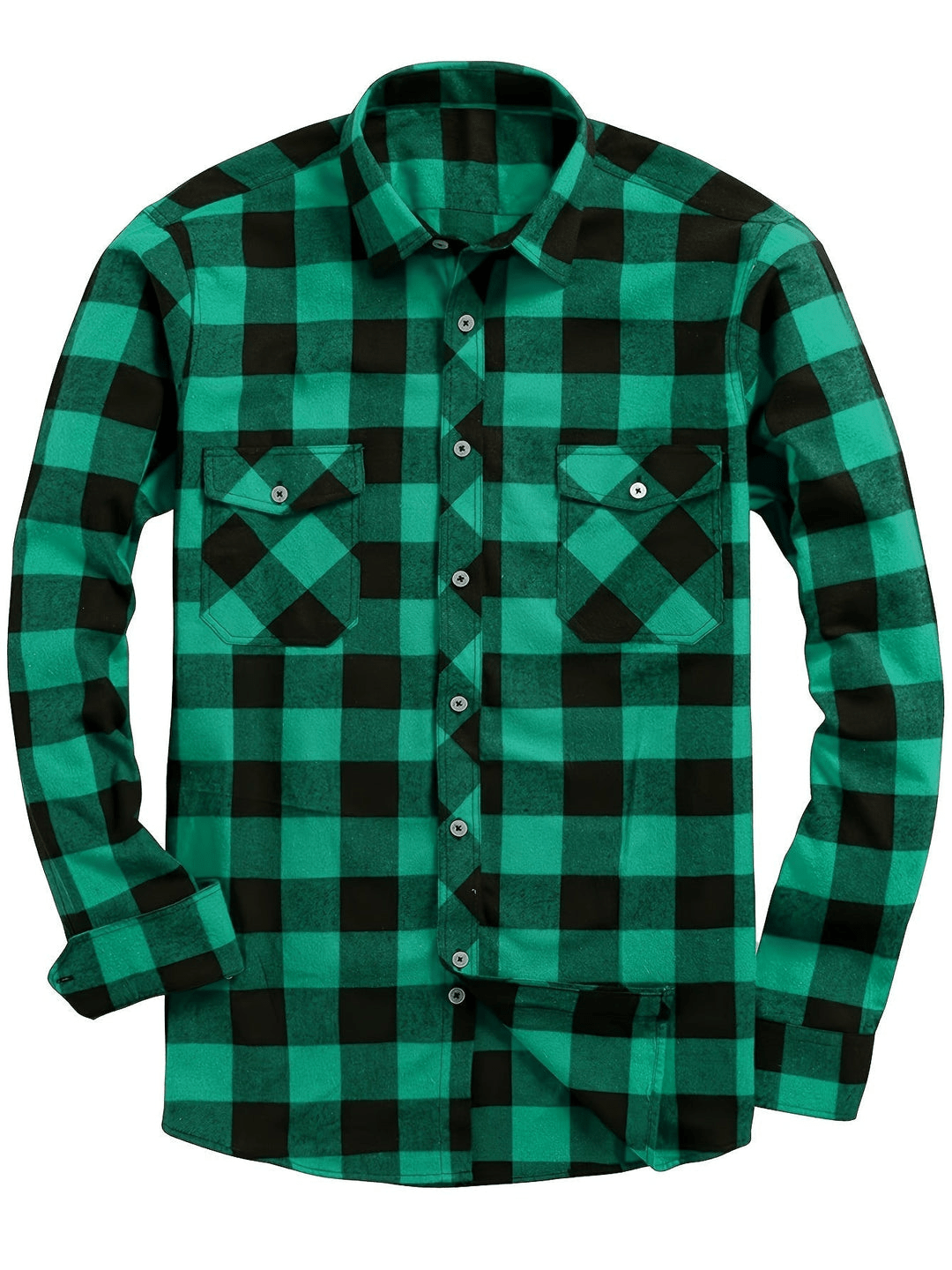 Velina Moda | Casual Men's Shirt with Lumberjack Print