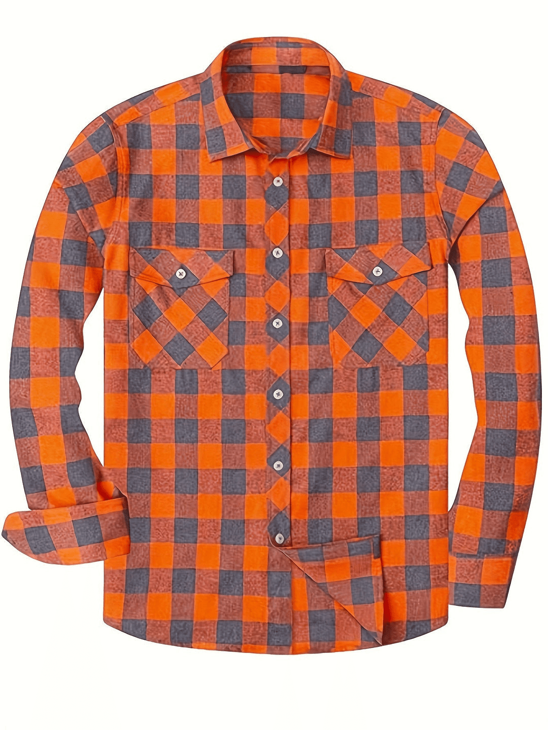 Velina Moda | Casual Men's Shirt with Lumberjack Print