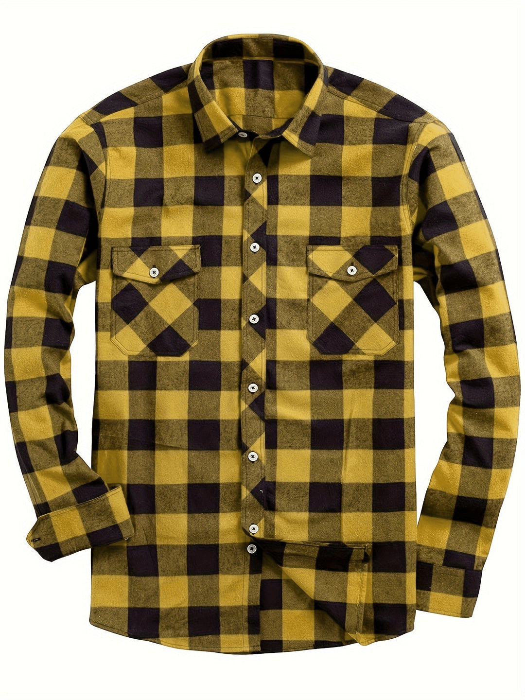 Velina Moda | Casual Men's Shirt with Lumberjack Print