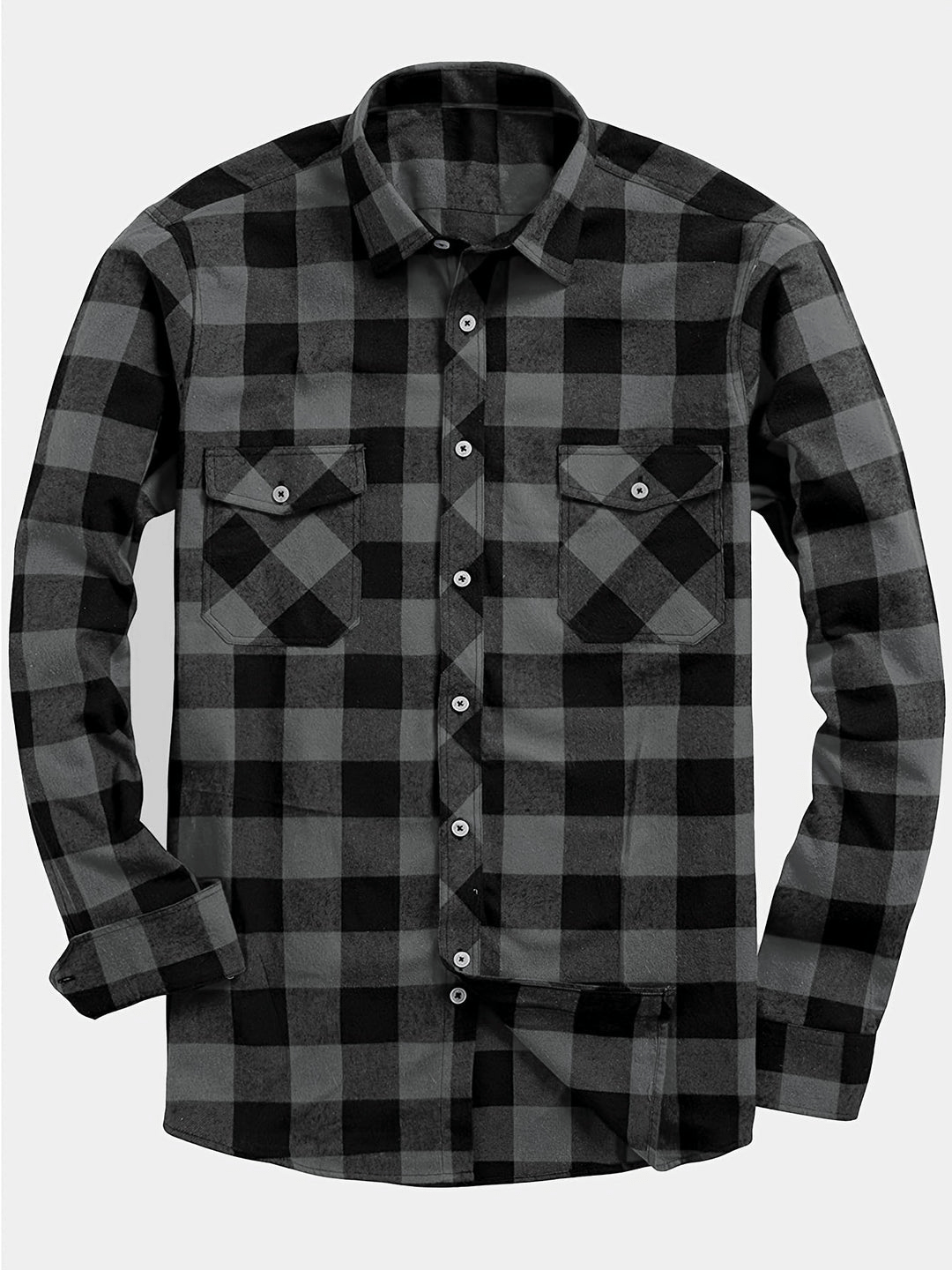 Velina Moda | Casual Men's Shirt with Lumberjack Print