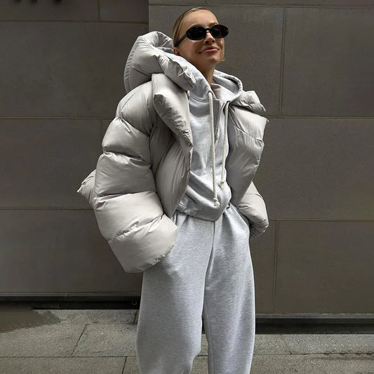 Velina Moda | Parka Long women's jacket winter with long sleeves