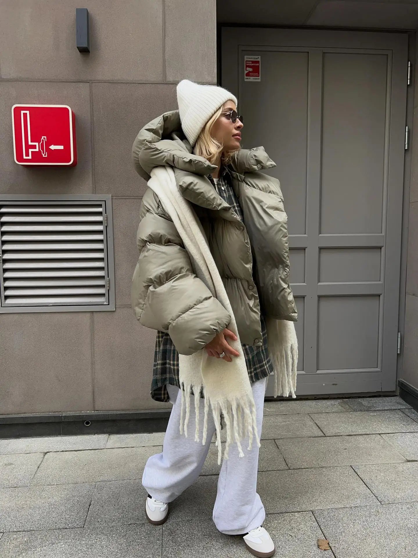 Velina Moda | Parka Long women's jacket winter with long sleeves