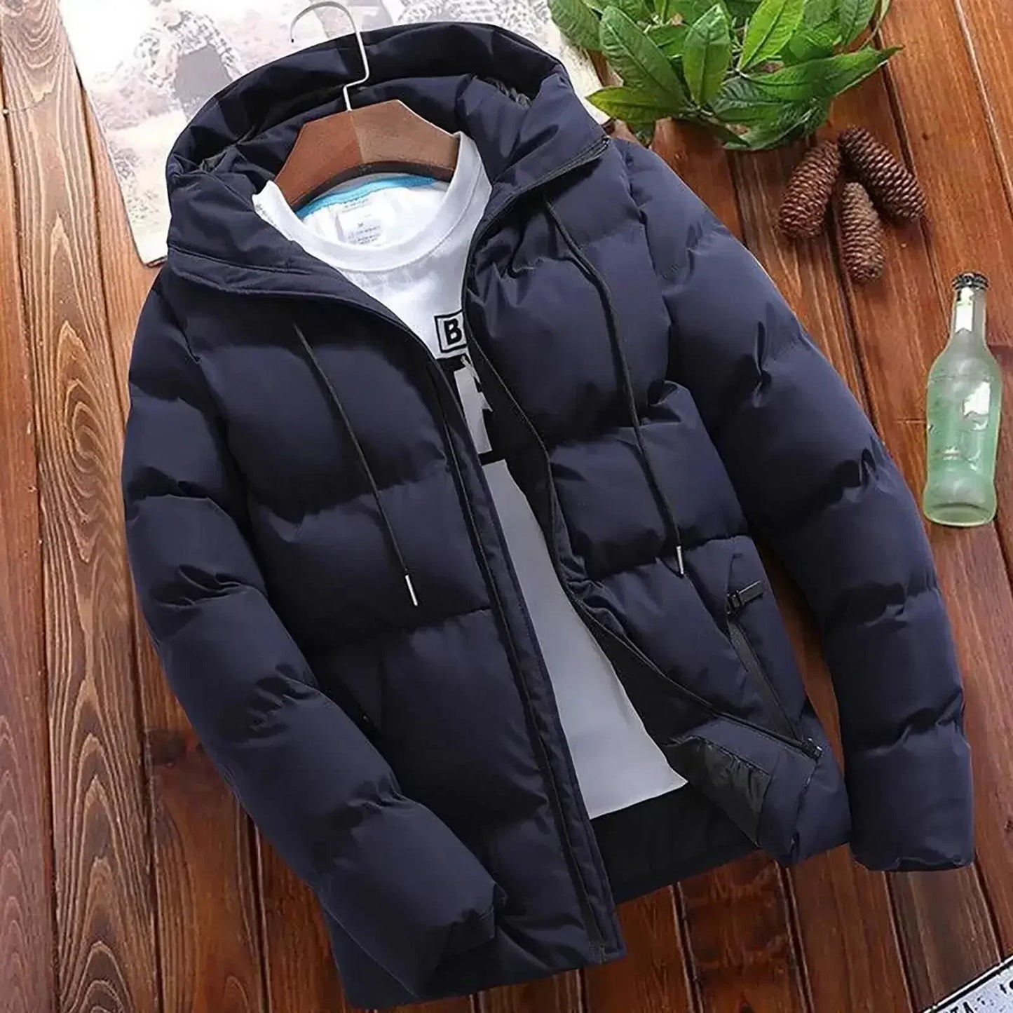 Velina Moda | Puffer jacket Winter jacket men for cold weather conditions