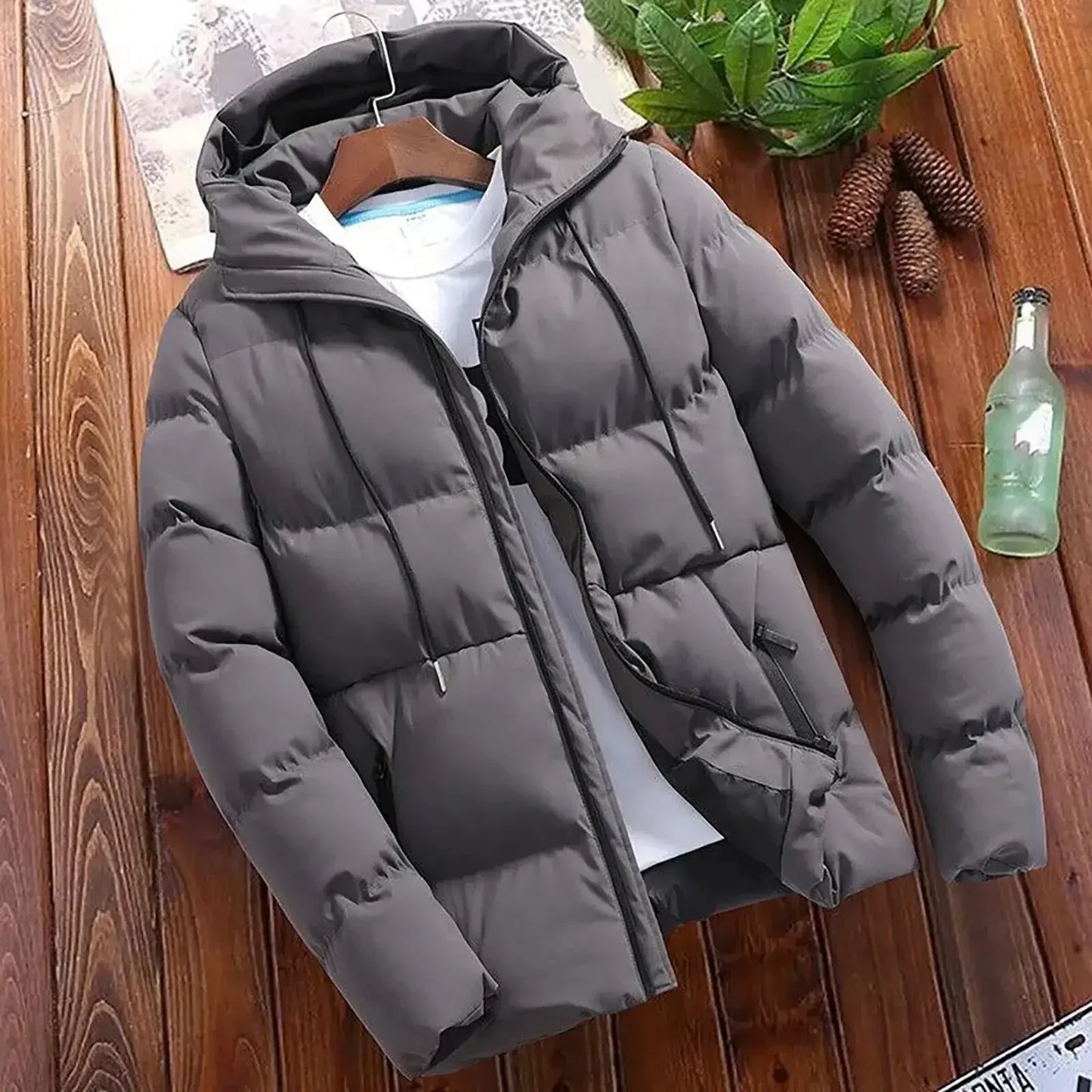 Velina Moda | Puffer jacket Winter jacket men for cold weather conditions