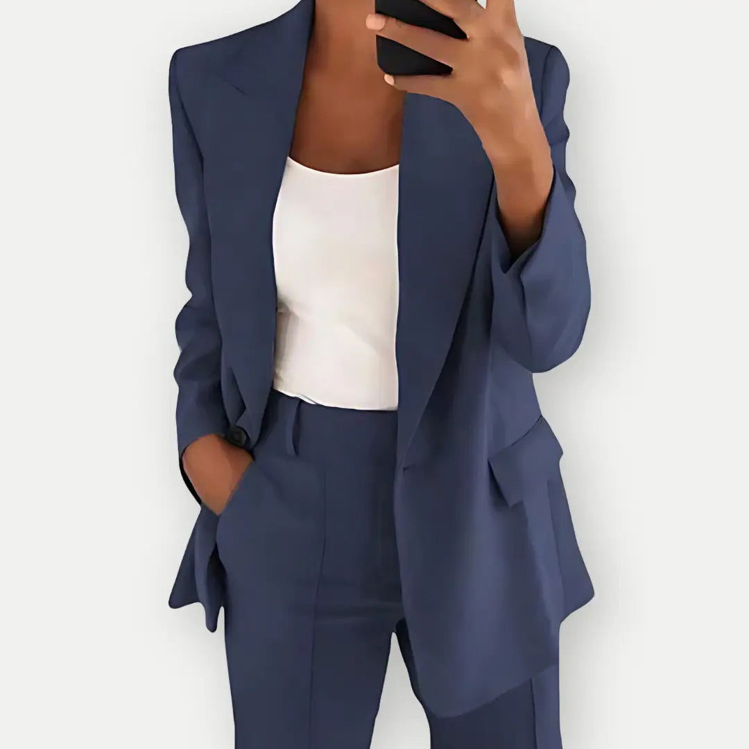Velina Moda | Blazer and Pants Set - Women's Clothing