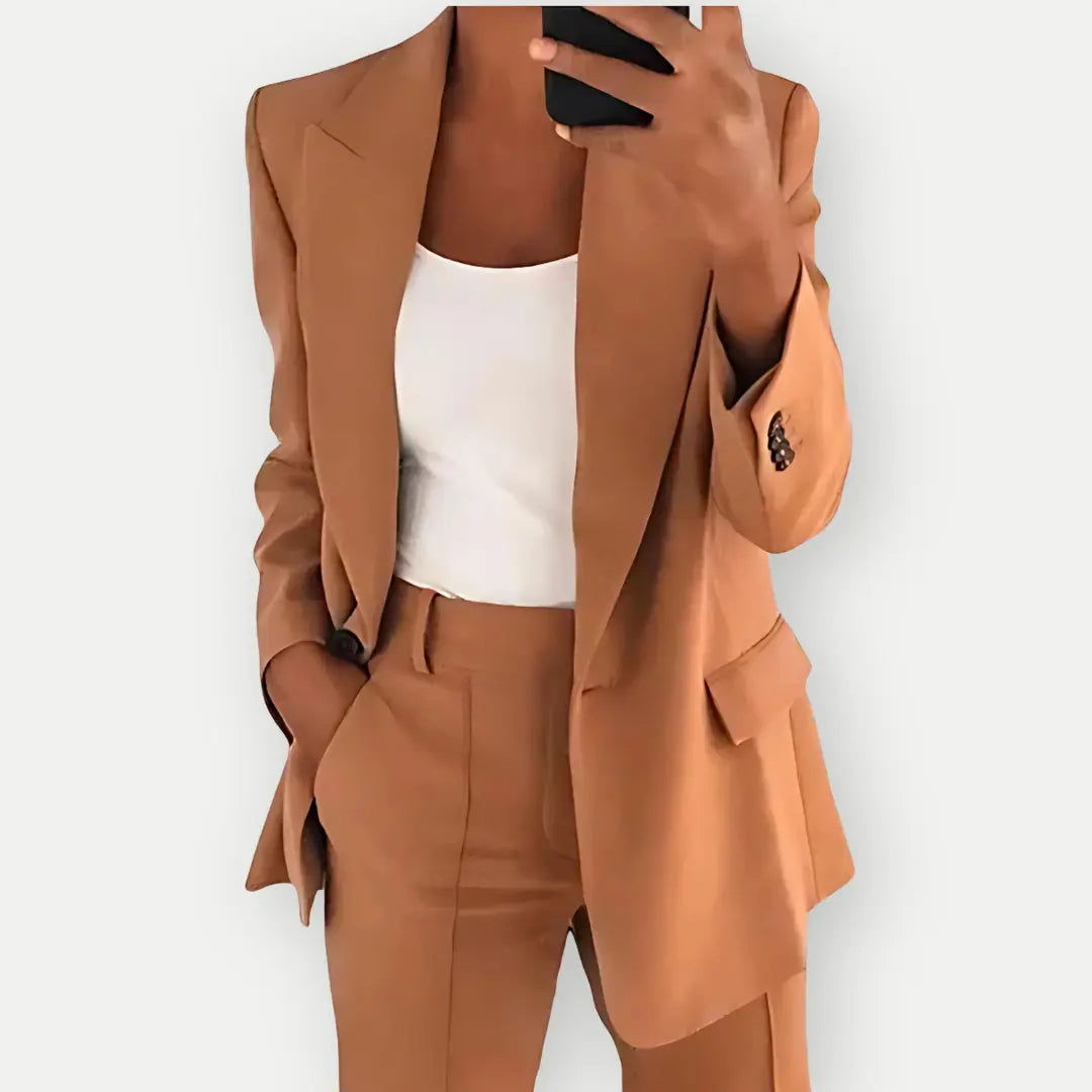 Velina Moda | Blazer and Pants Set - Women's Clothing