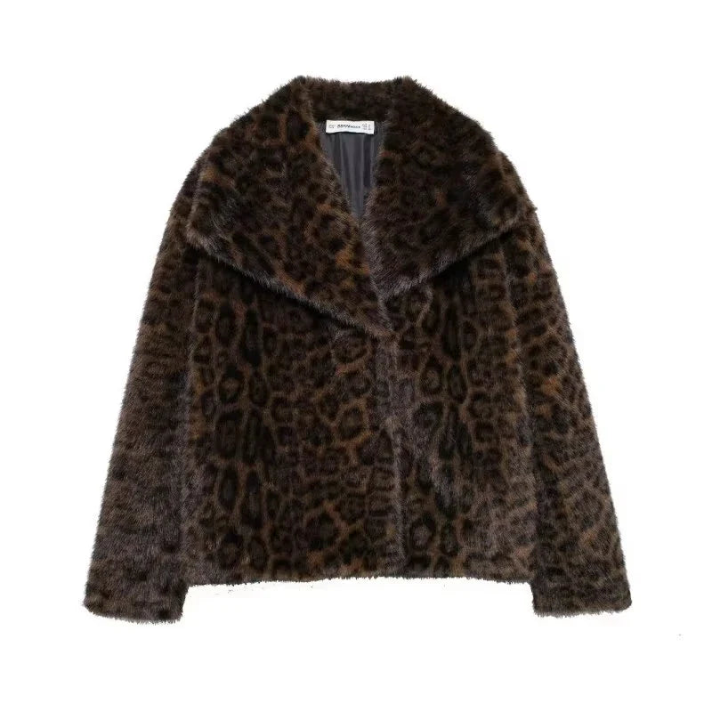 Velina Moda | Women's Coat Winter Long Faux Fur Coat