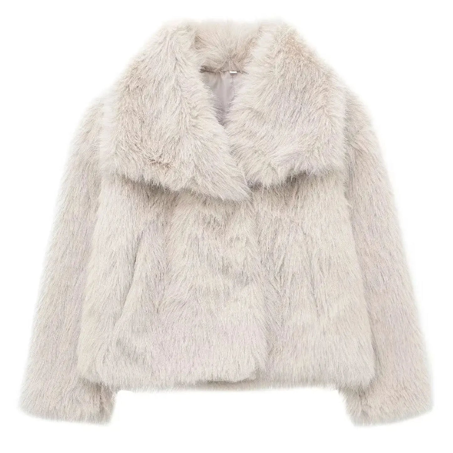 Velina Moda | Women's Coat Winter Long Faux Fur Coat
