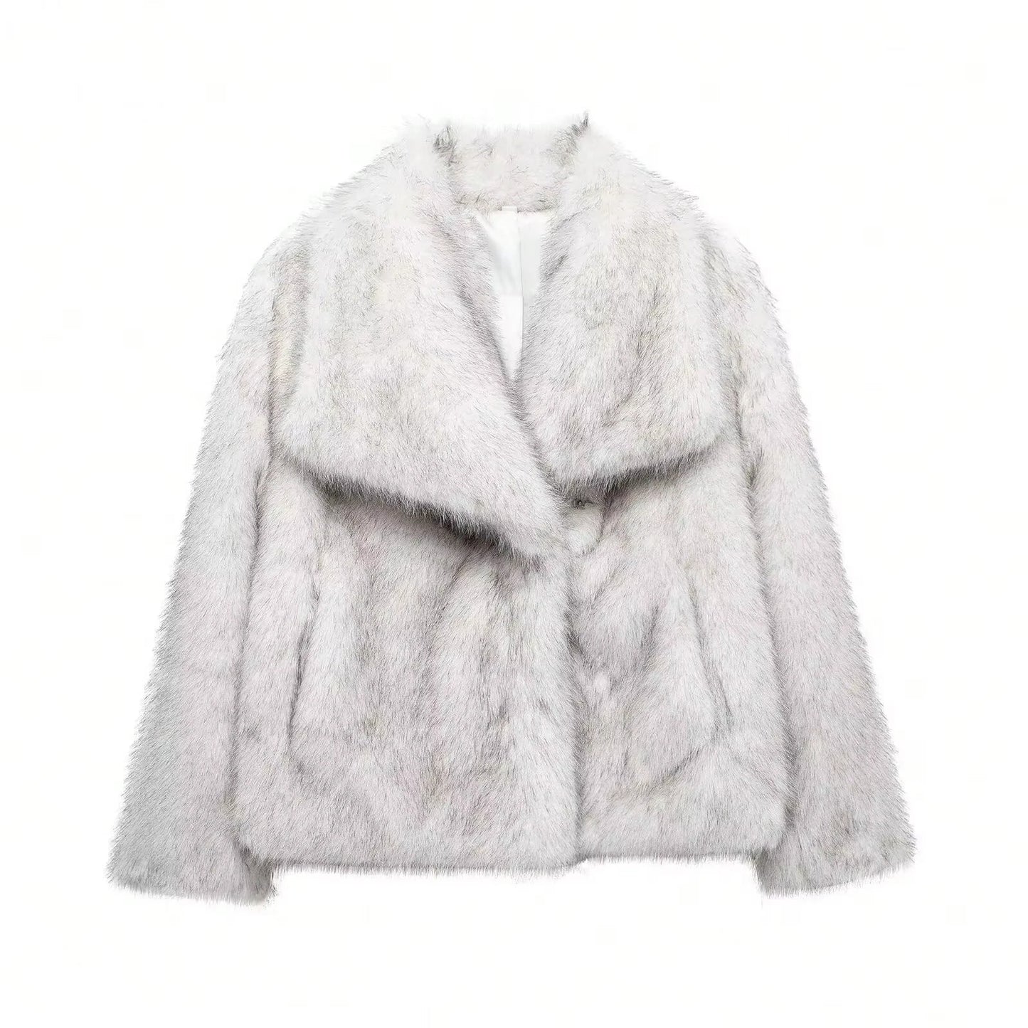Velina Moda | Women's Coat Winter Long Faux Fur Coat