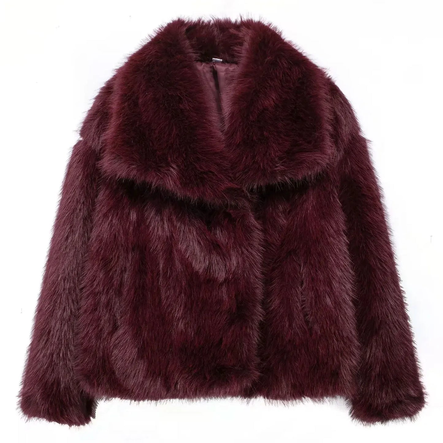 Velina Moda | Women's Coat Winter Long Faux Fur Coat
