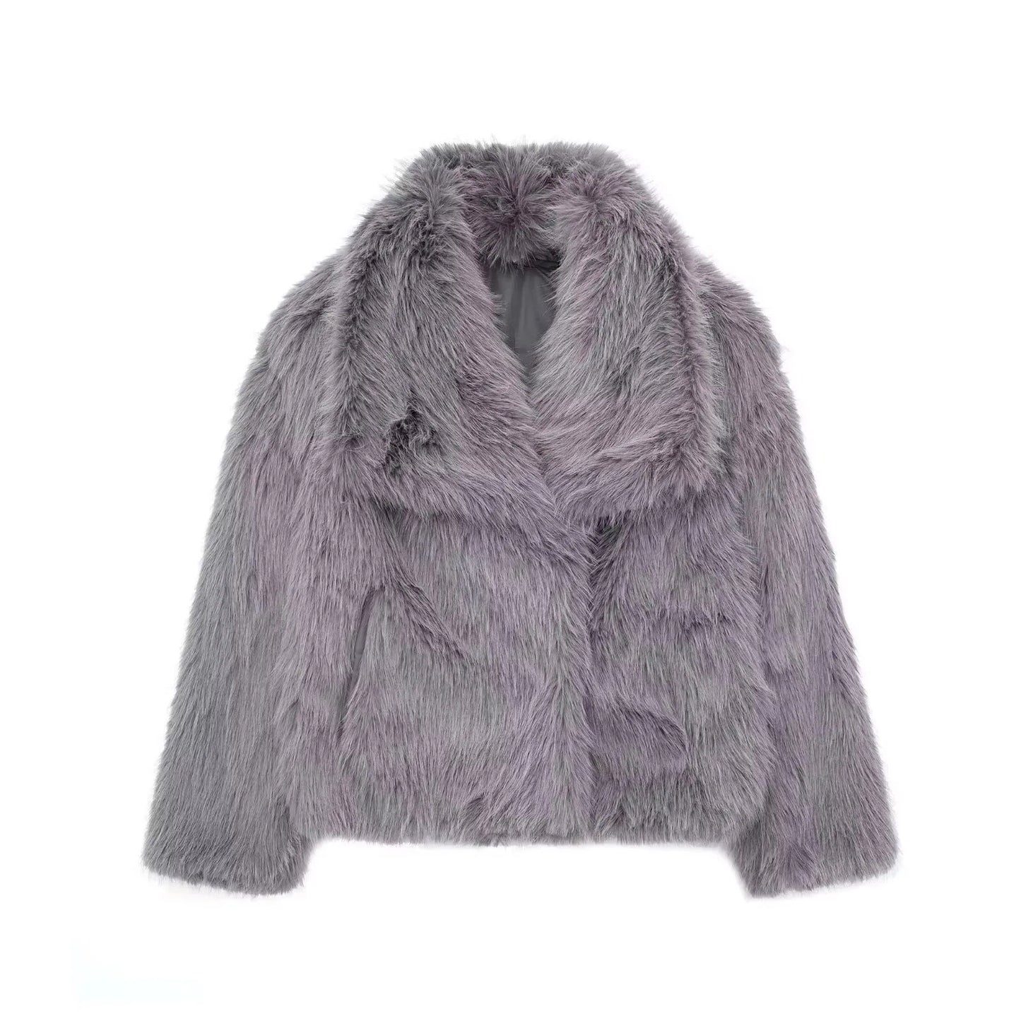 Velina Moda | Women's Coat Winter Long Faux Fur Coat