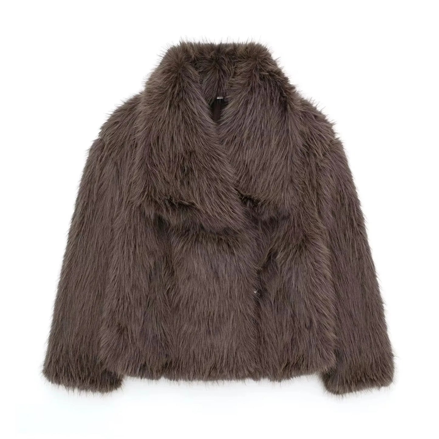 Velina Moda | Women's Coat Winter Long Faux Fur Coat