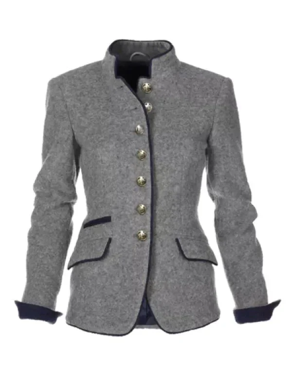 Velina Moda | High Collar Women's Winter Jacket Padded Long Fit