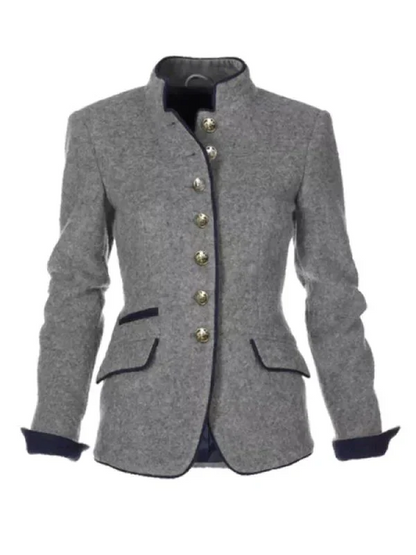 Velina Moda | High Collar Women's Winter Jacket Padded Long Fit
