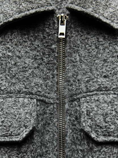 Velina Moda | Style Bouclé Gray Jacket