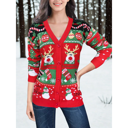 Velina Moda | Knitwear Women's V Neck Cardigan