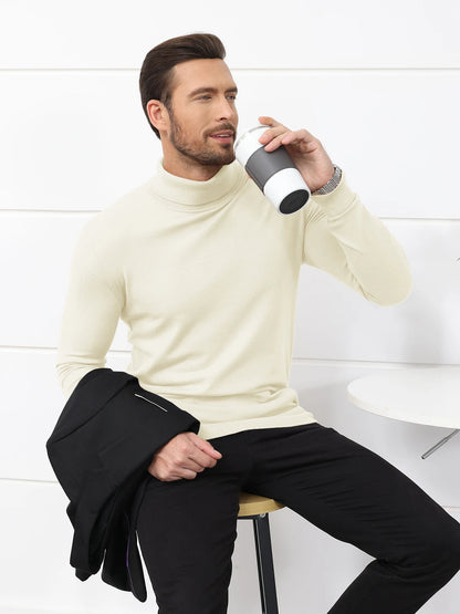 Velina Moda | Roll Neck Sweater - Men's Slim Fit