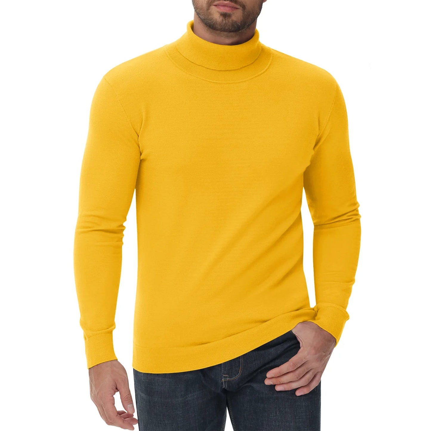 Velina Moda | Roll Neck Sweater - Men's Slim Fit