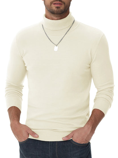 Velina Moda | Roll Neck Sweater - Men's Slim Fit