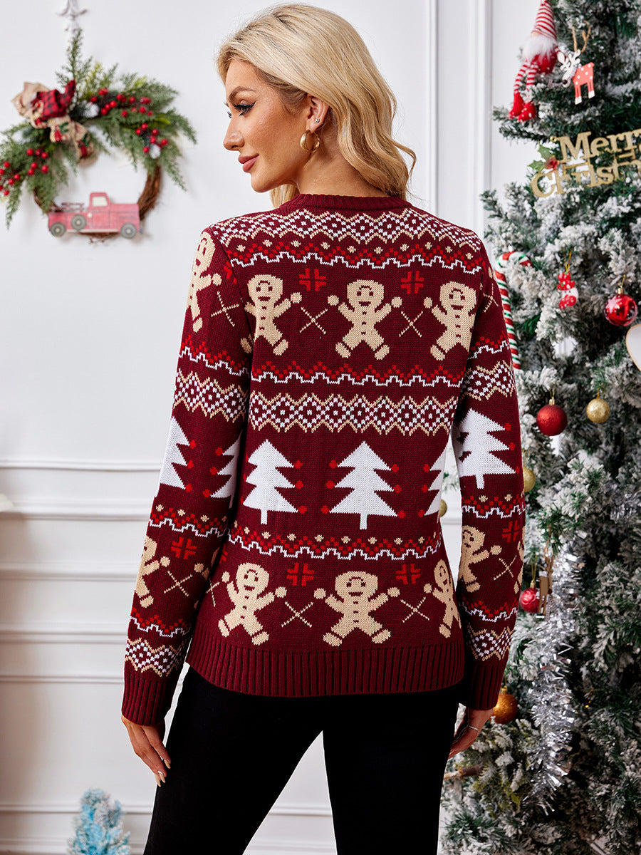 Velina Moda | Christmas Knit Cardigan Women Knitted with Christmas Design
