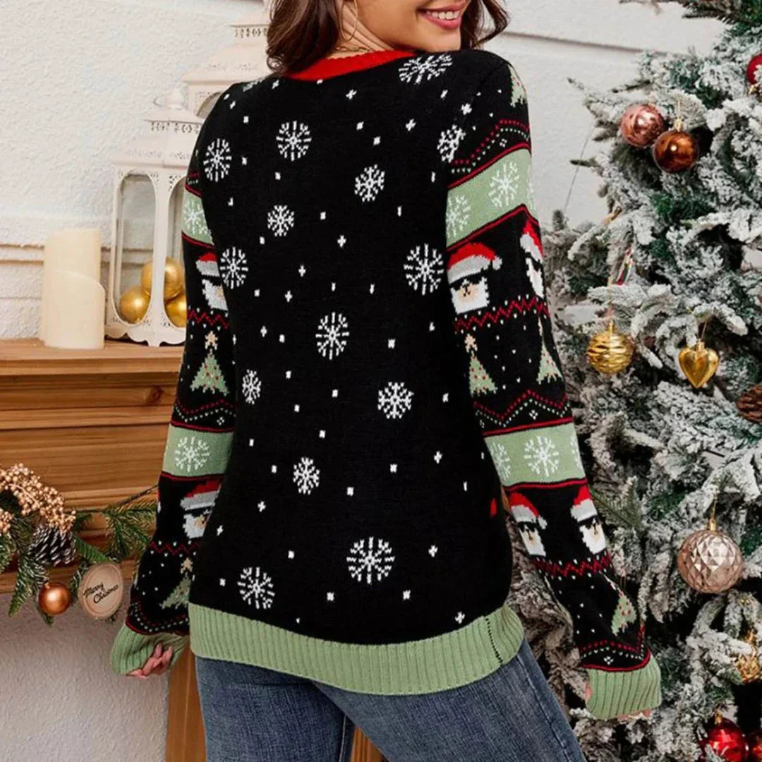 Velina Moda | Christmas sweater with LED lights Women's Christmas sweater
