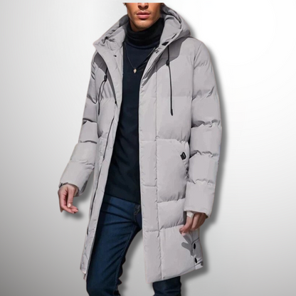 Andrés - Men's quilted coat with hood