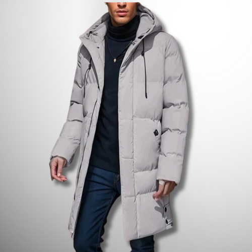 Andrés - Men's quilted coat with hood