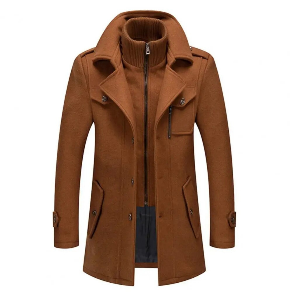 Velina Moda | Fashionable Double Collar Jacket for Men