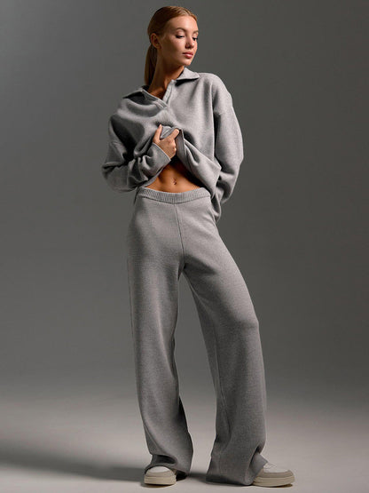 Velina Moda | Women's Loungewear Set - Oversized Sweater and Loose Pants