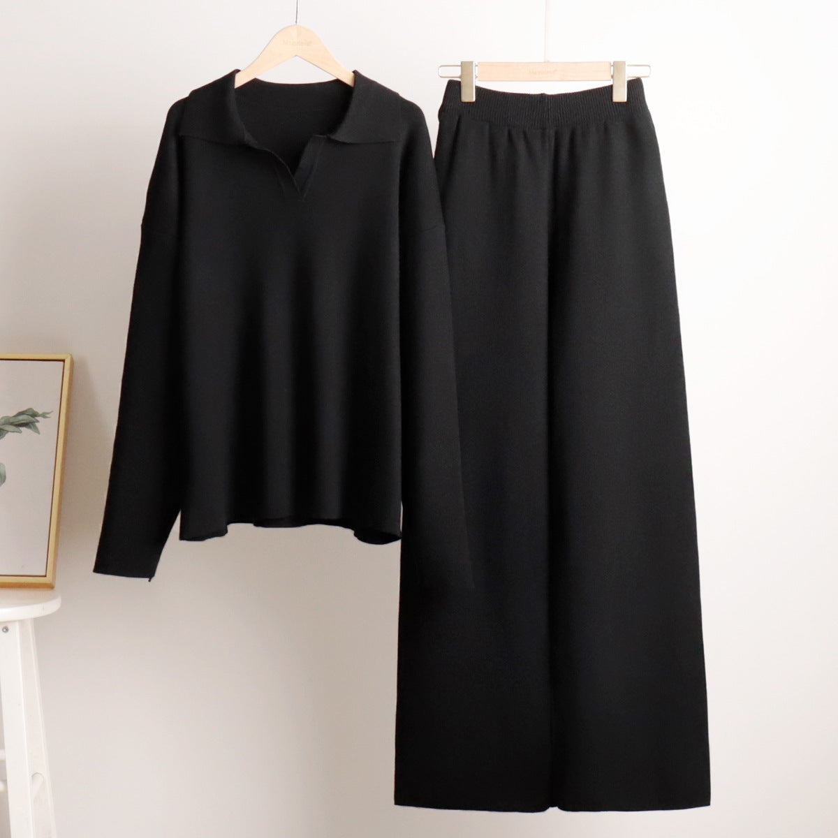 Velina Moda | Women's Loungewear Set - Oversized Sweater and Loose Pants