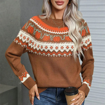 Velina Moda | Norwegian Sweaters Women Knitted Winter Sweater for Women