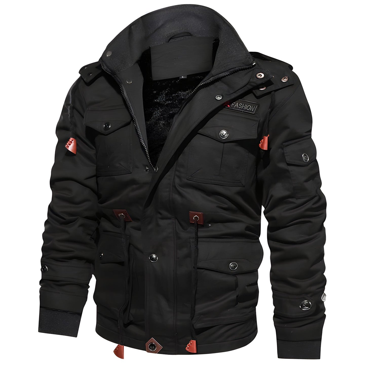 Velina Moda | Military jacket with multiple pockets