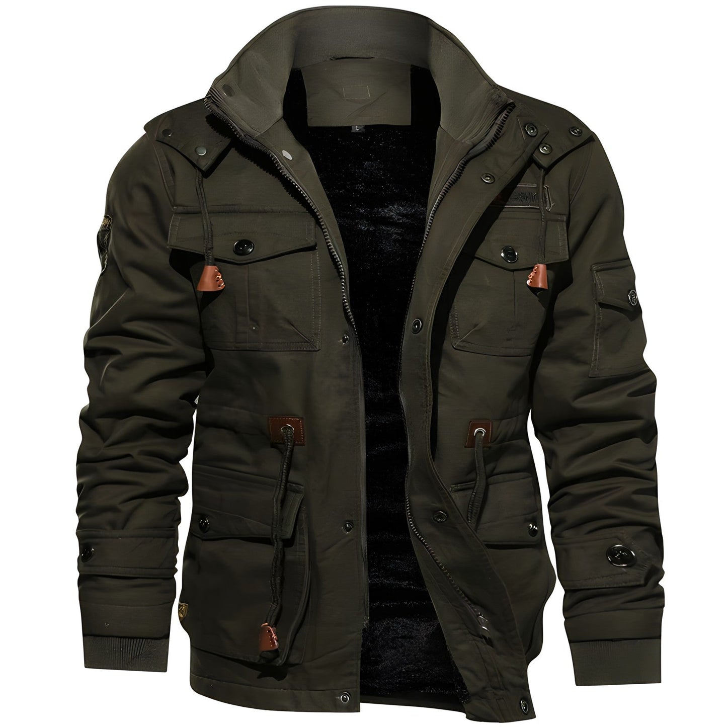 Velina Moda | Military jacket with multiple pockets