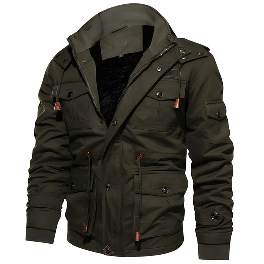 Velina Moda | Military jacket with multiple pockets