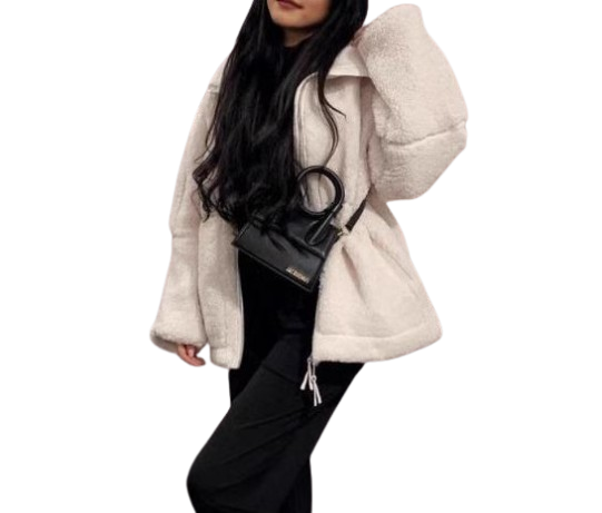 Velina Moda | Fashion - Oversized Wool Jacket for Women