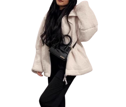 Velina Moda | Fashion - Oversized Wool Jacket for Women