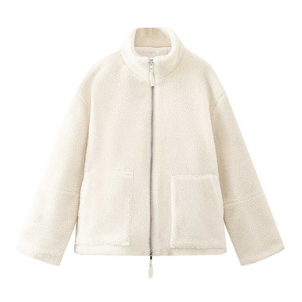 Velina Moda | Fashion - Oversized Wool Jacket for Women