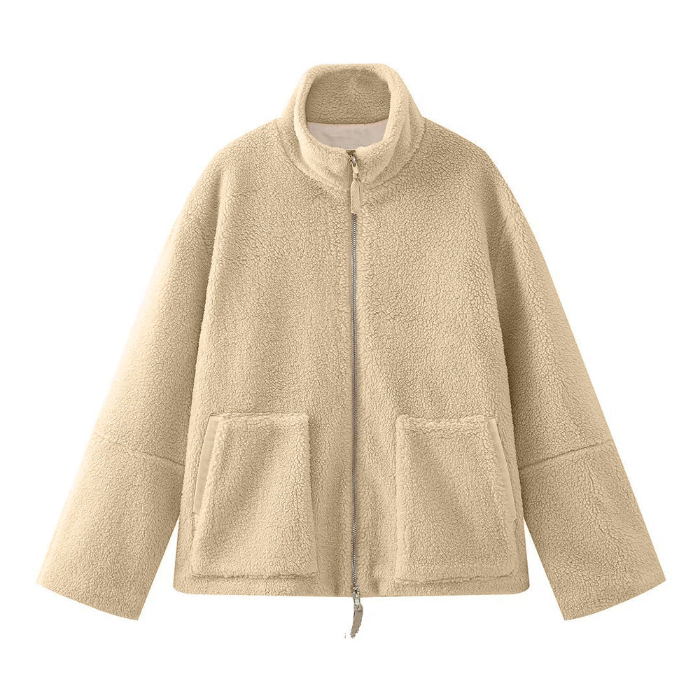 Velina Moda | Fashion - Oversized Wool Jacket for Women