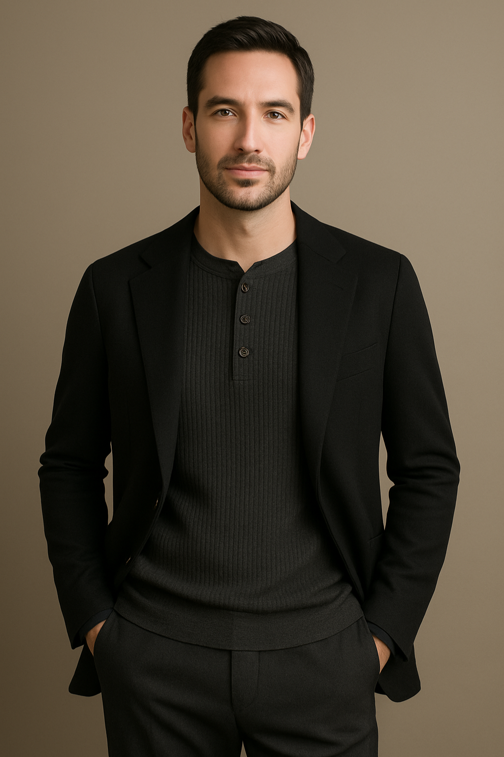 Velina Moda | Shirt Waffle Structure Men's T-Shirt