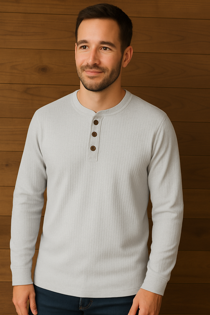 Velina Moda | Shirt Waffle Structure Men's T-Shirt