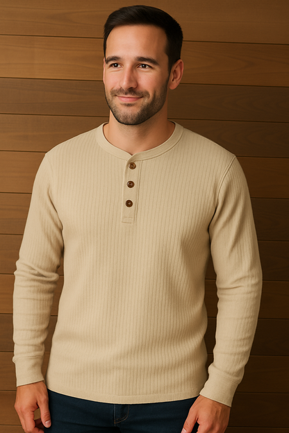 Velina Moda | Shirt Waffle Structure Men's T-Shirt