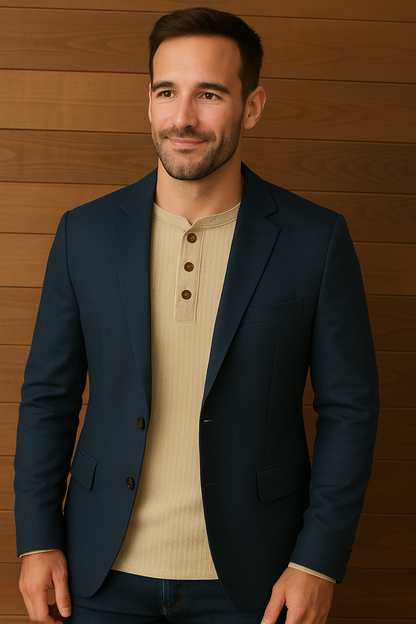 Velina Moda | Shirt Waffle Structure Men's T-Shirt