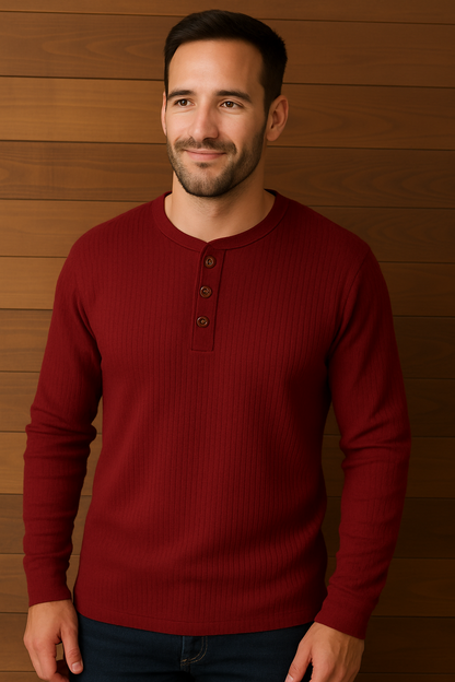 Velina Moda | Shirt Waffle Structure Men's T-Shirt