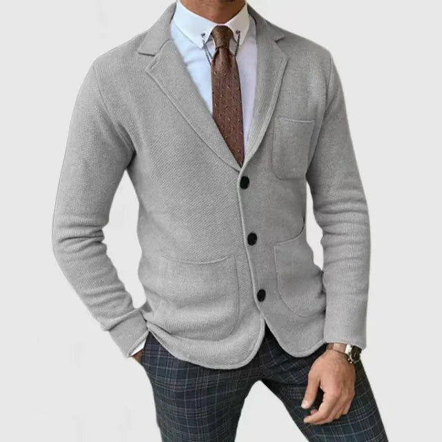 Ramiro - Men's knit blazer-style cardigan