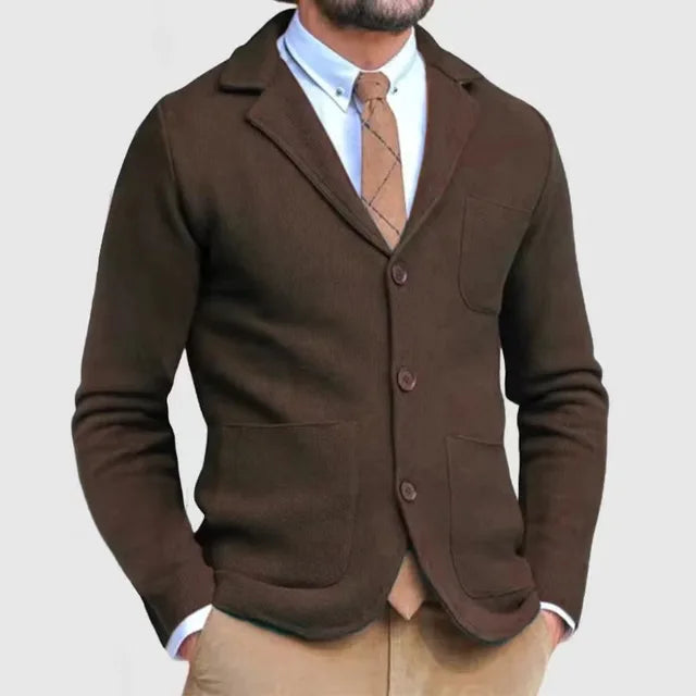 Ramiro - Men's knit blazer-style cardigan