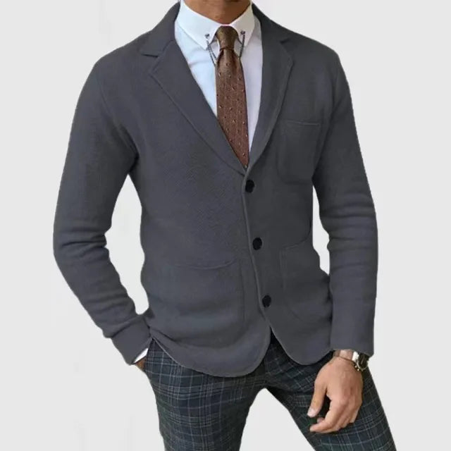 Ramiro - Men's knit blazer-style cardigan