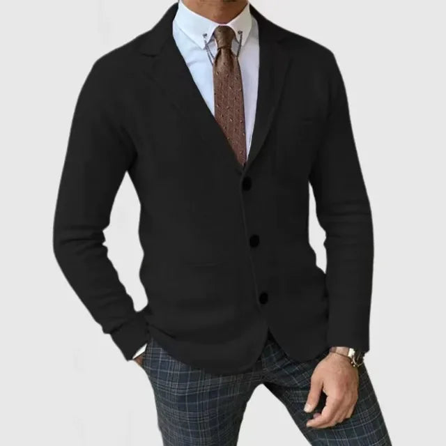 Ramiro - Men's knit blazer-style cardigan