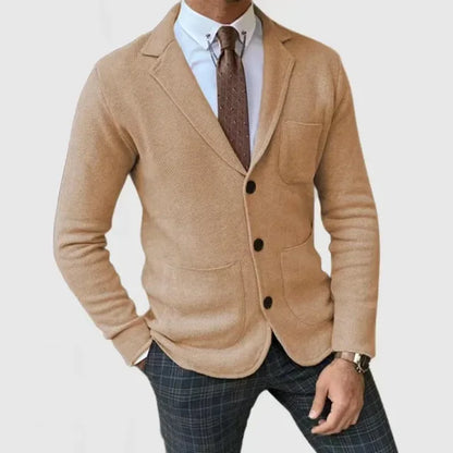 Ramiro - Men's knit blazer-style cardigan