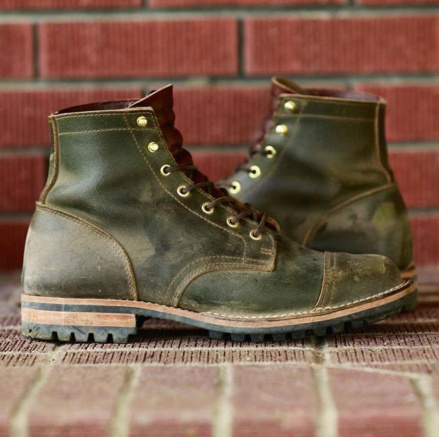 Velina Moda | Ankle boots - leather look with lacing and captoe